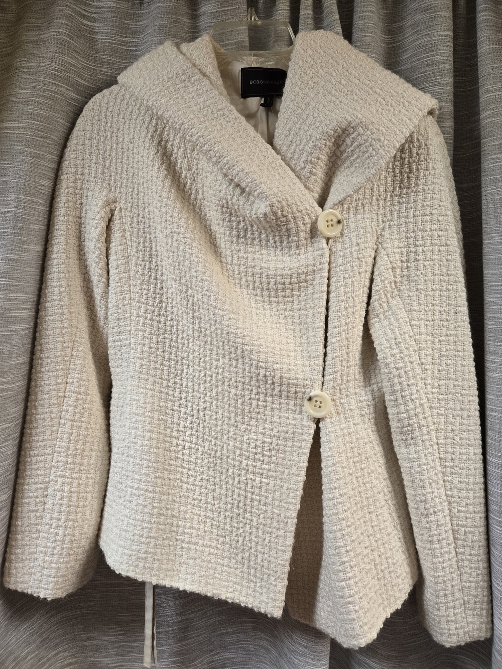 BCBGMaxAzria Cream Jacket Missing Belt XS
